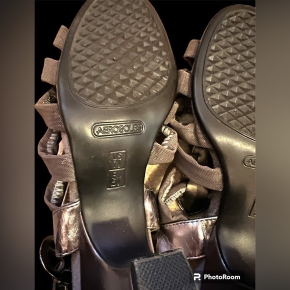 AEROSOLES metallic Gin Rickey, 7.5, like new! - Picture 5 of 10